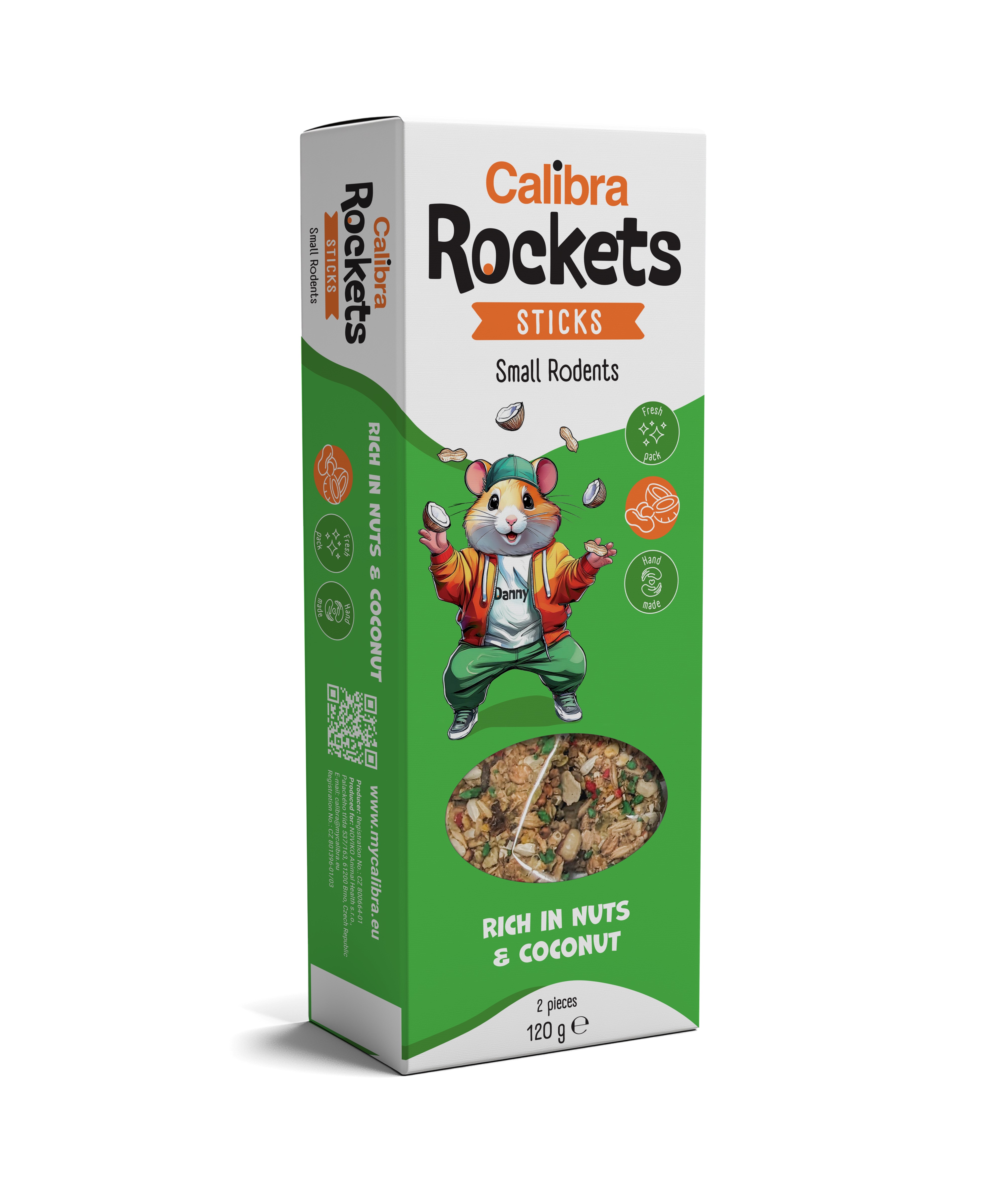 Calibra Rockets Nuss & Kokos Sticks kleine Nager