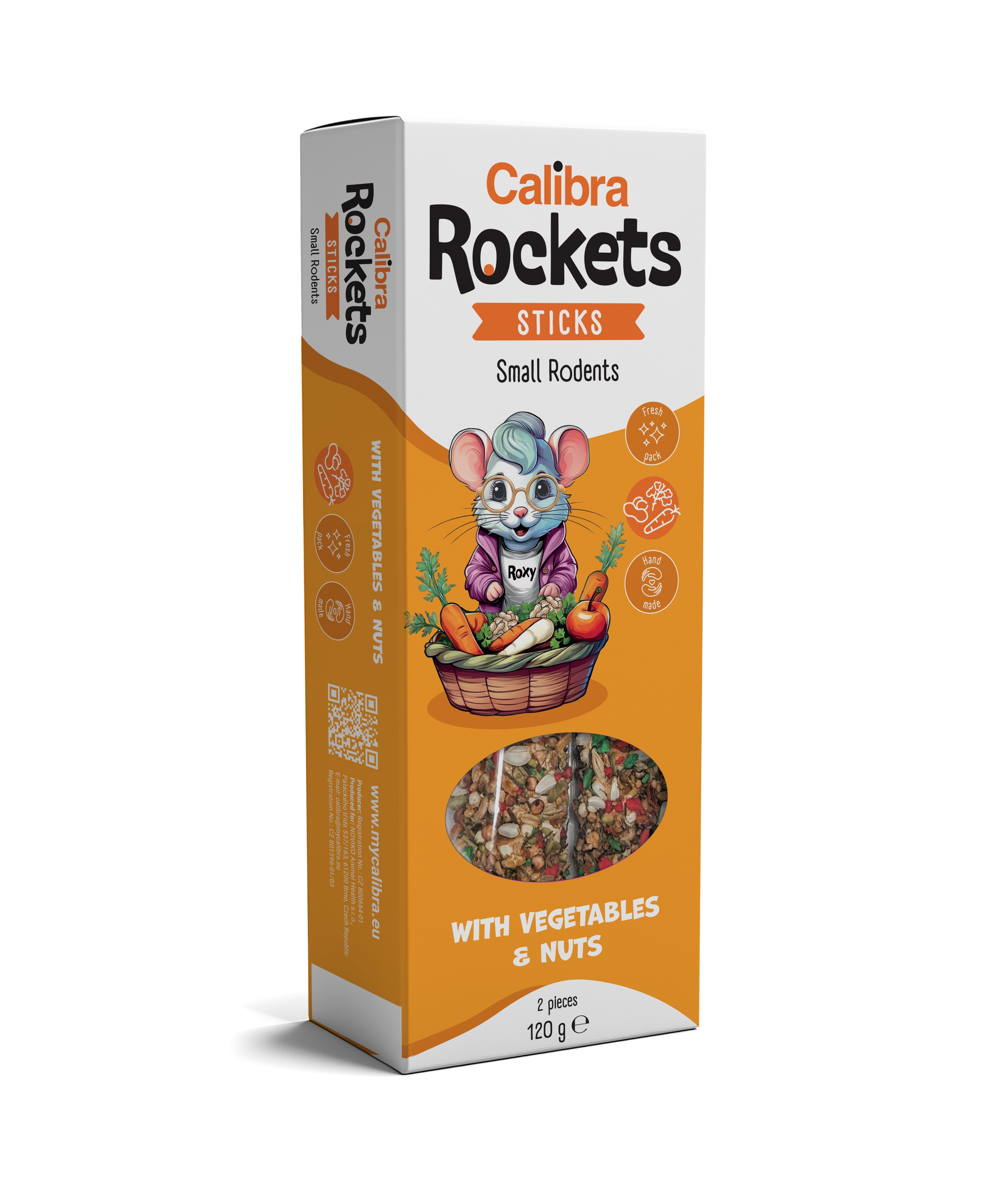 Calibra Rockets Gemüse & Nuss Sticks kleine Nager