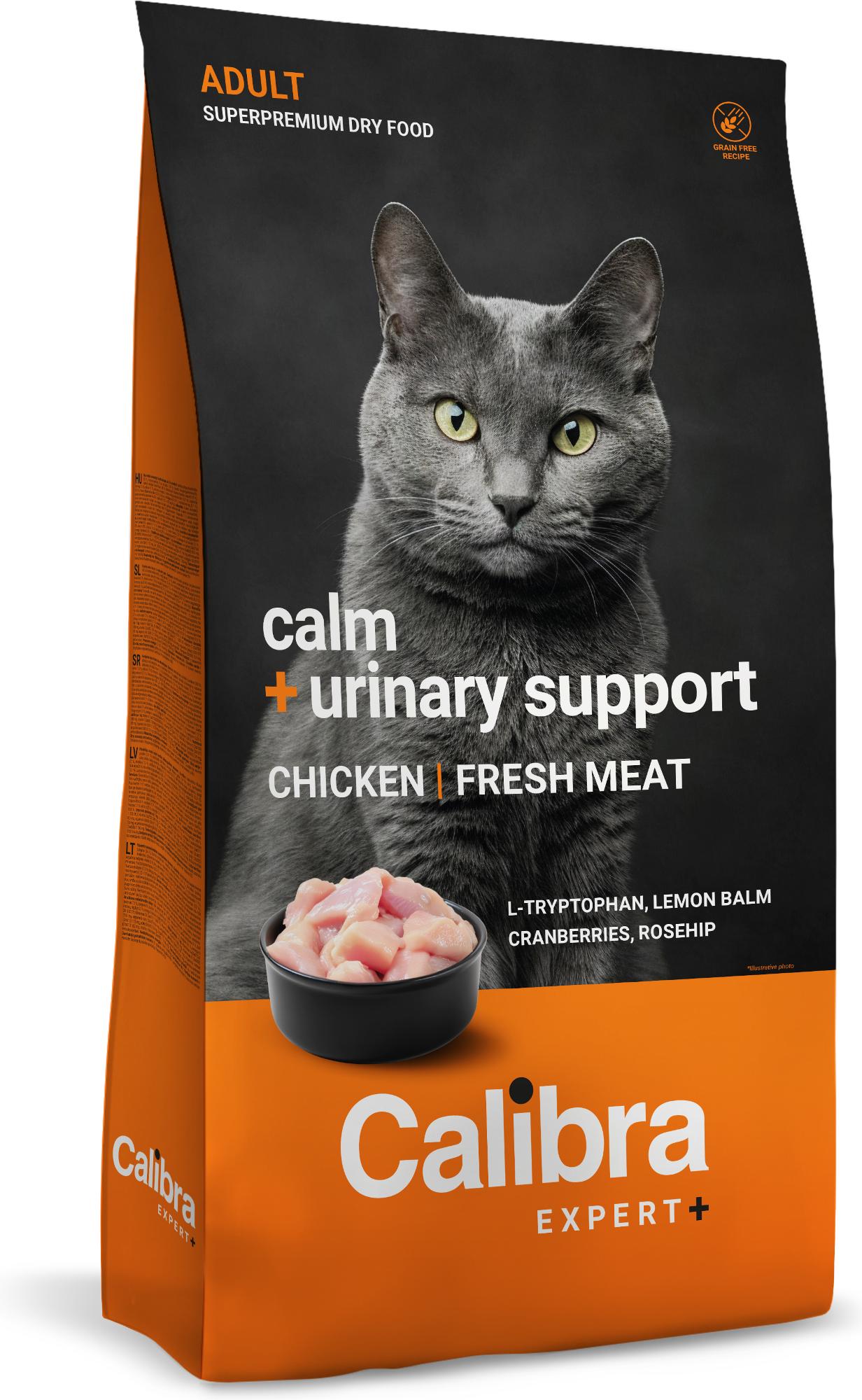 Calibra Expert+ Feline Adult Calm + Urinary support Pollo